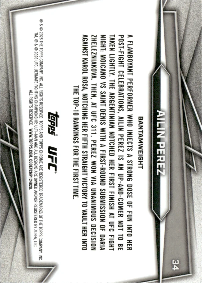 Ailin Perez card back