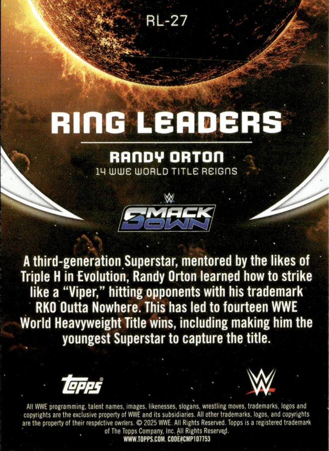 Randy Orton card back