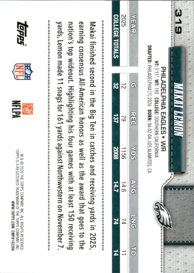 Makai Lemon card back