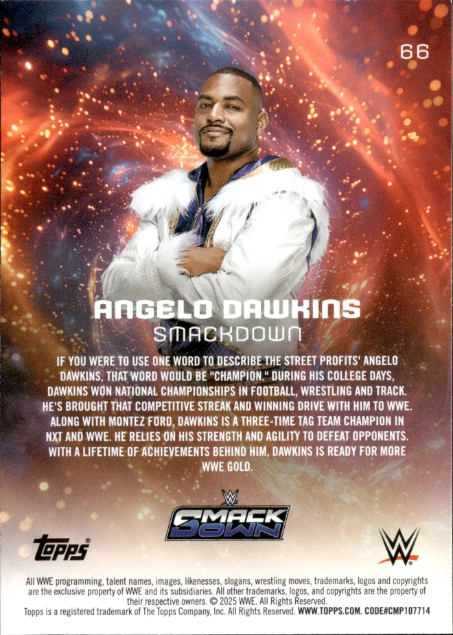 Angelo Dawkins card back