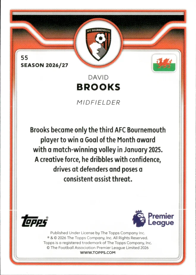 David Brooks card back