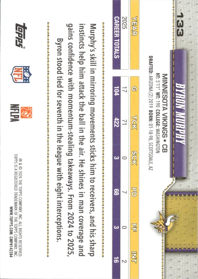 Byron Murphy card back