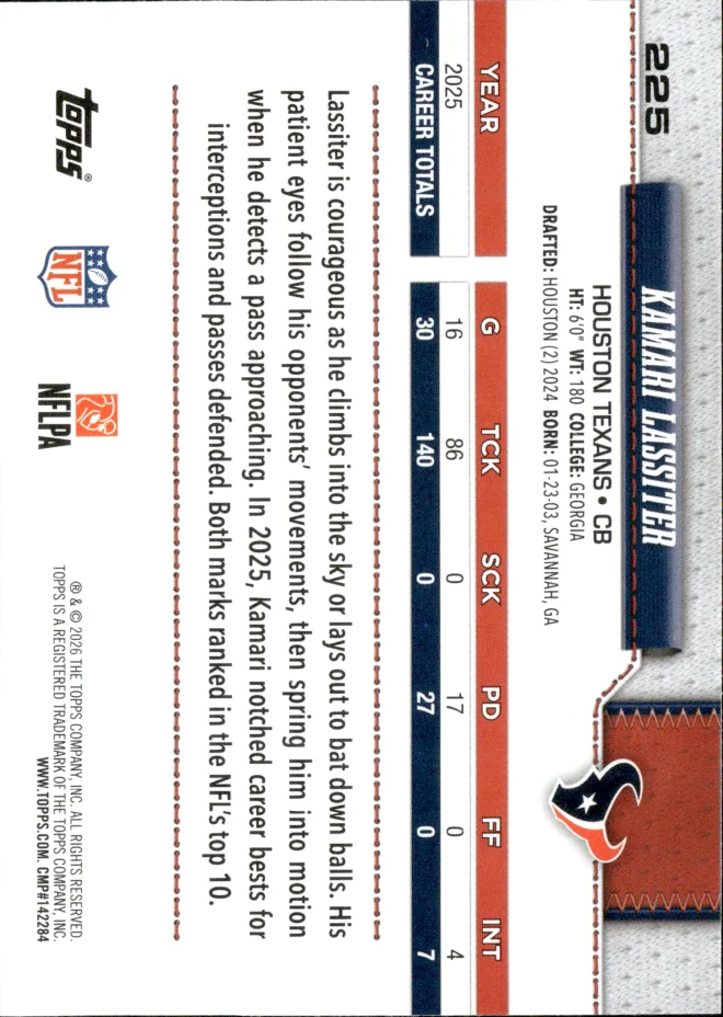 Kamari Lassiter card back