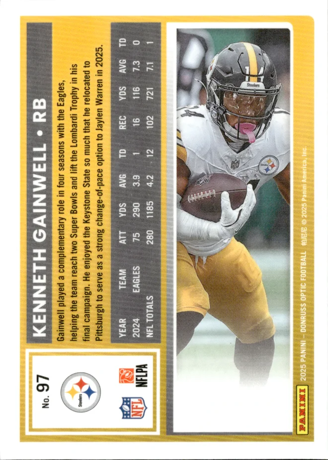 Kenneth Gainwell card back