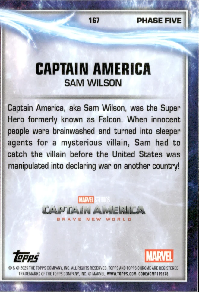Sam Wilson card back