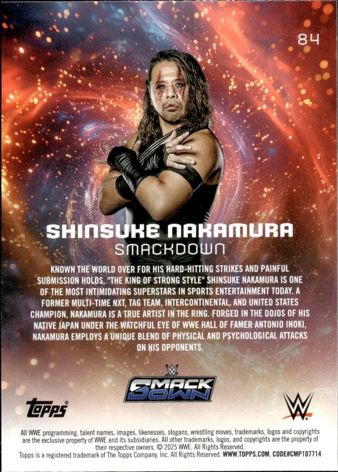 Shinsuke Nakamura card back