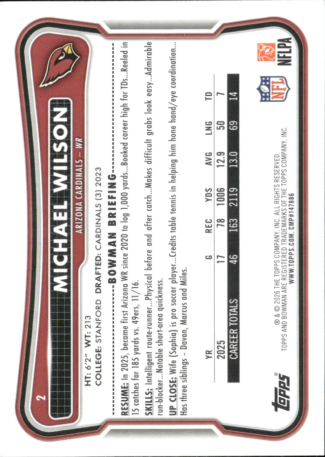 Michael Wilson card back