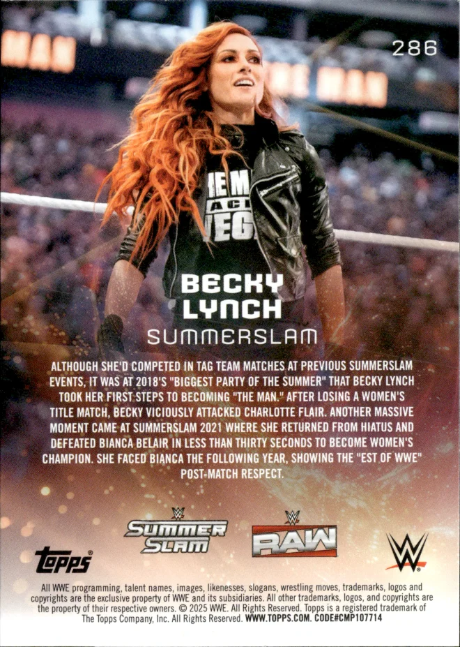 Becky Lynch card back