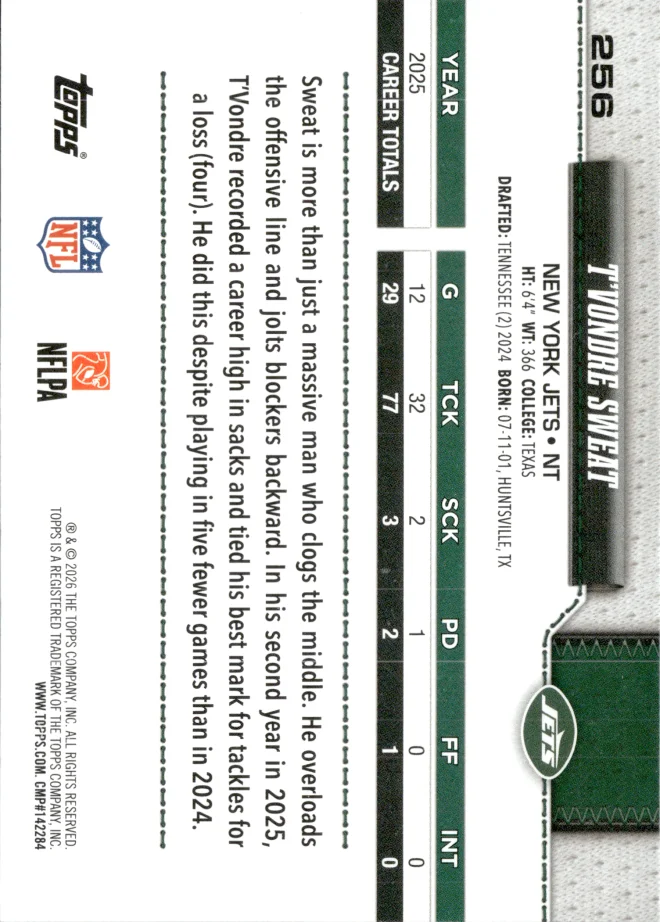 T'Vondre Sweat card back