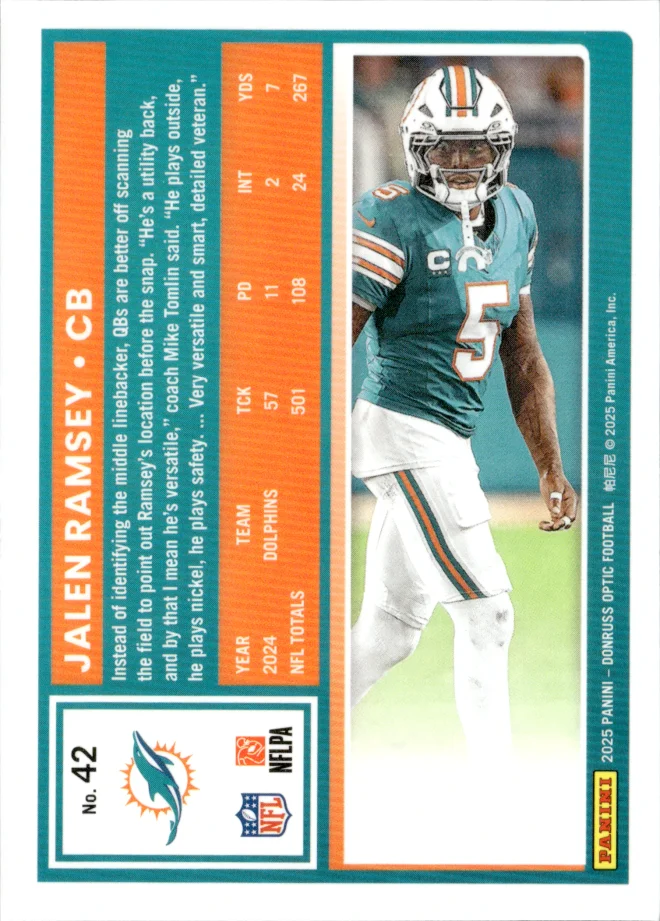 Jalen Ramsey card back
