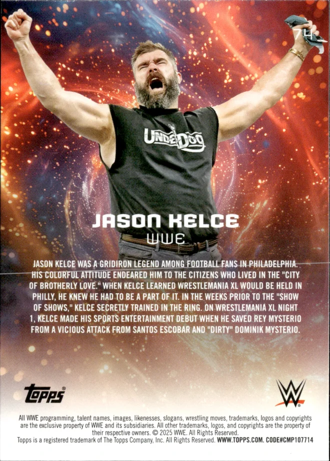 Jason Kelce card back