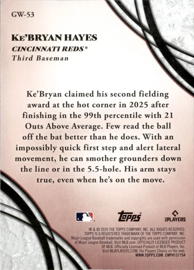 Ke'Bryan Hayes card back