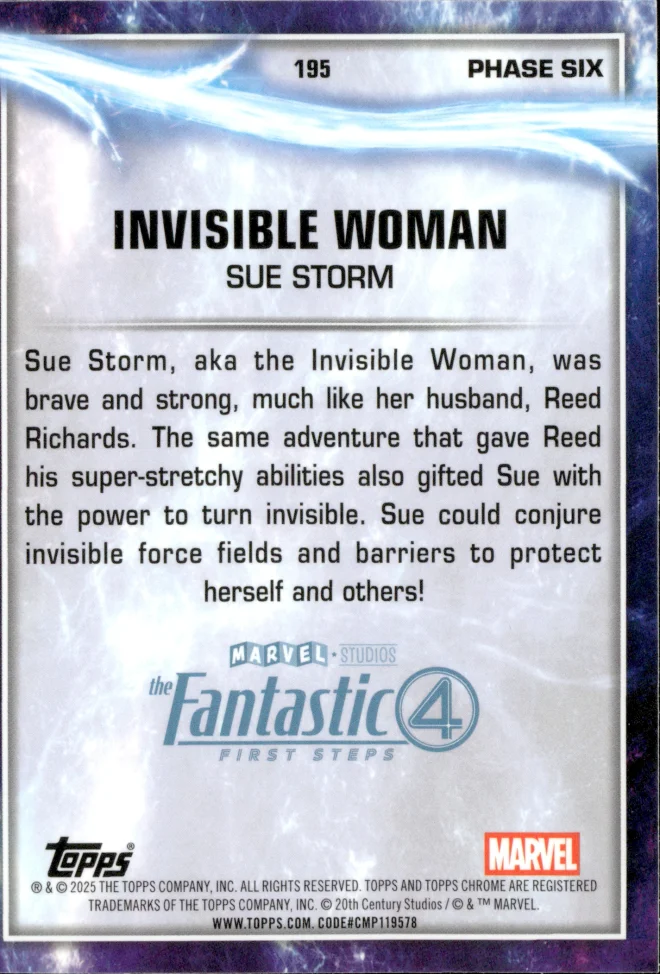 Sue Storm card back