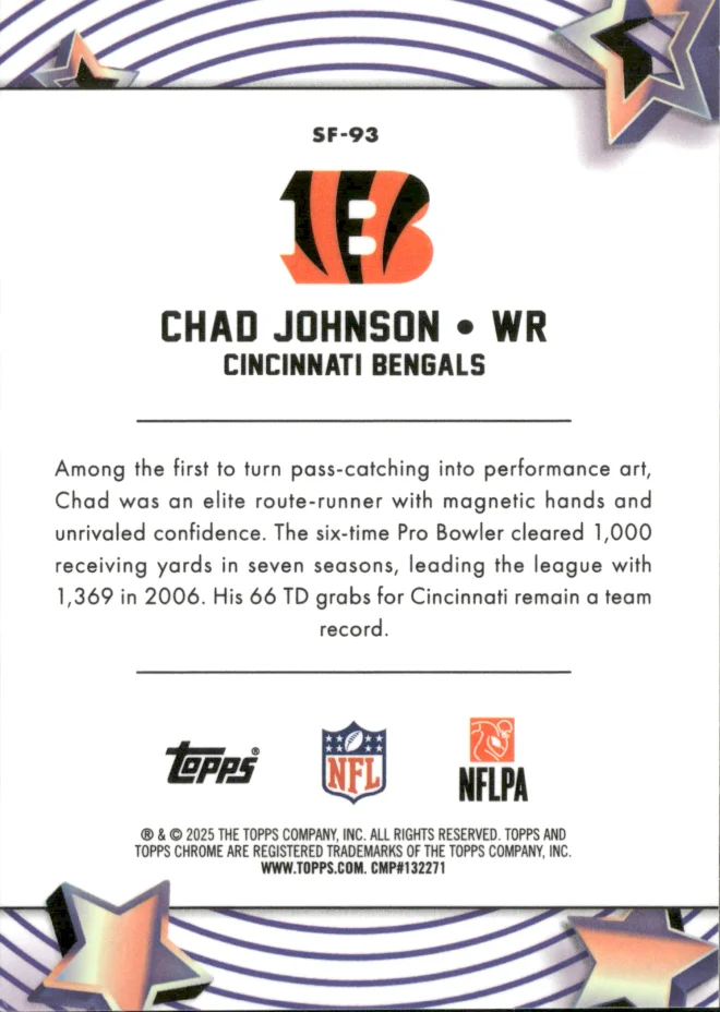 Chad Johnson card back