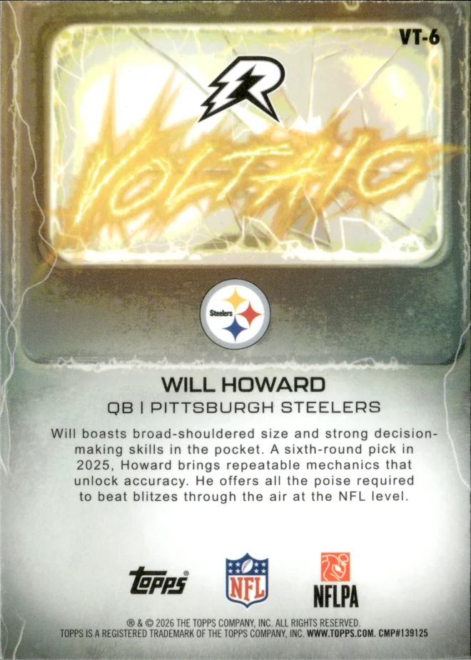 Will Howard card back