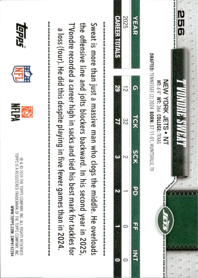 T'Vondre Sweat card back