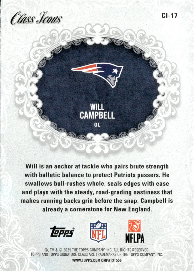 Will Campbell card back
