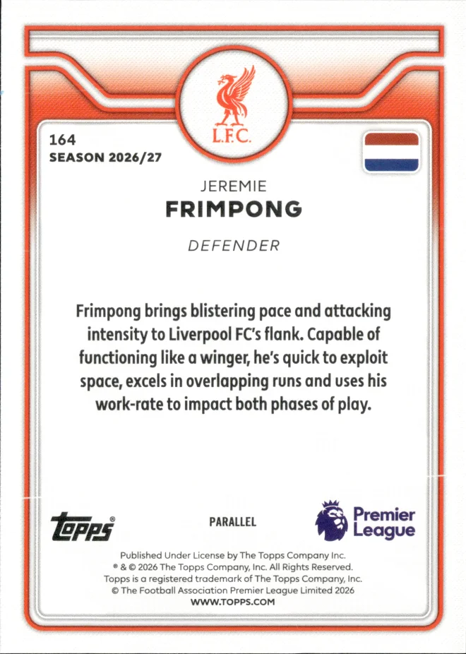 Jeremie Frimpong card back