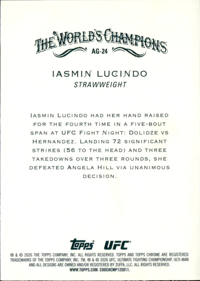 Iasmin Lucindo card back