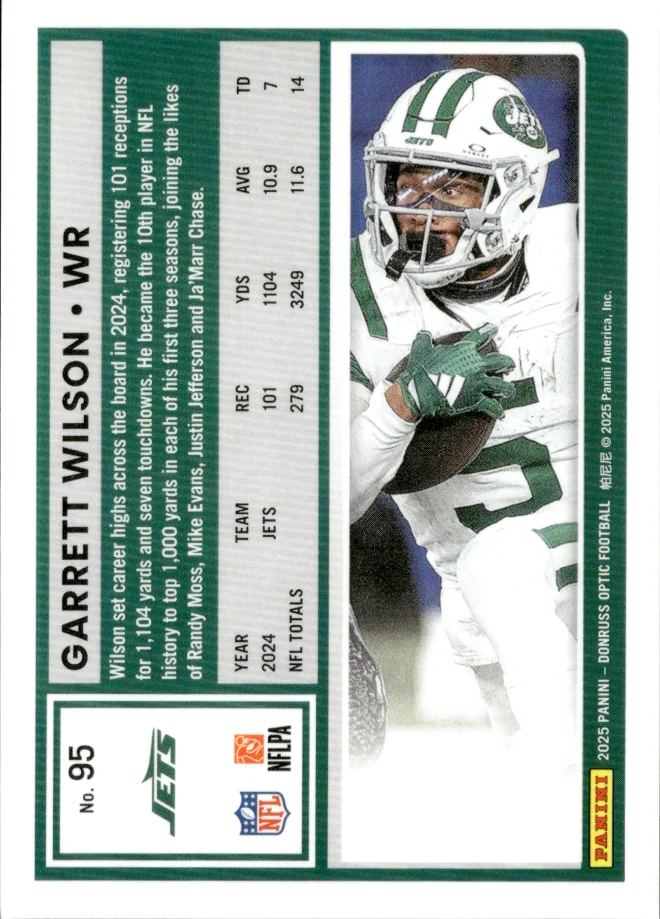Garrett Wilson card back