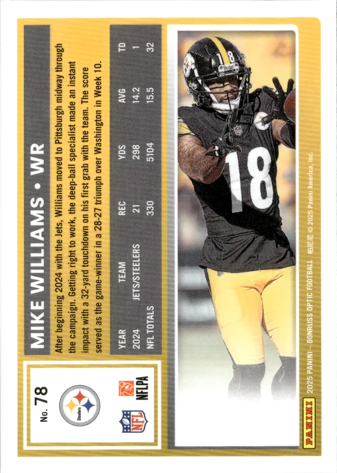 Mike Williams card back