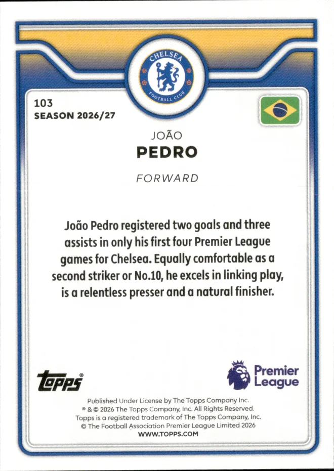 João Pedro card back