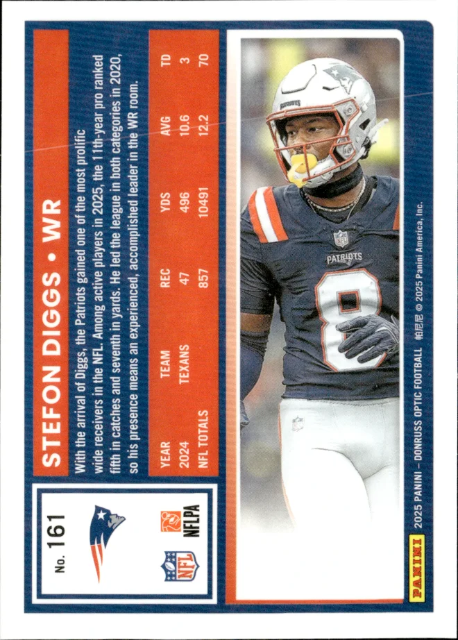 Stefon Diggs card back