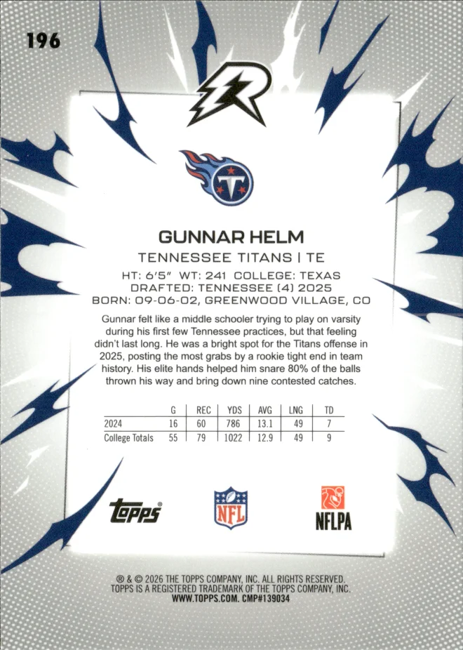 Gunnar Helm card back