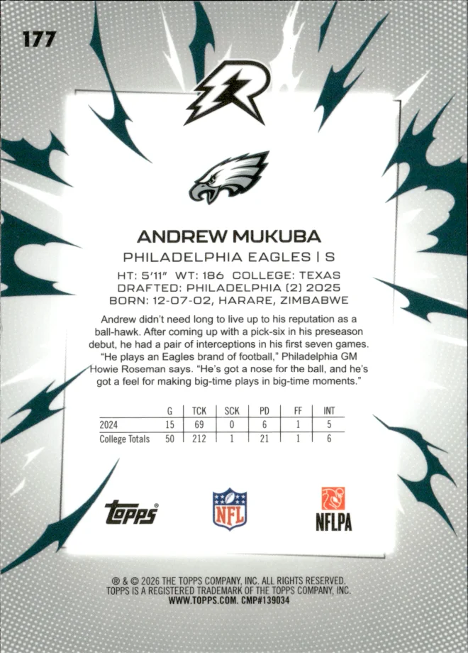 Andrew Mukuba card back