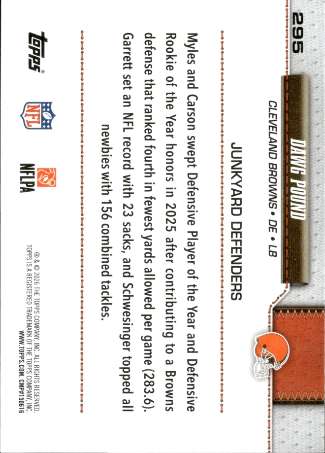 Dawg Pound card back