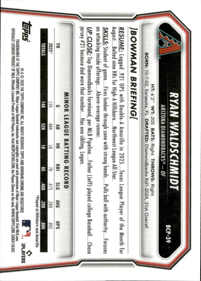 Ryan Waldschmidt card back