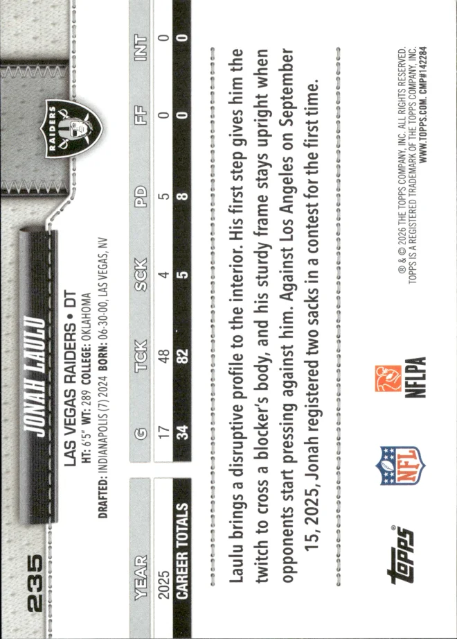 Jonah Laulu card back