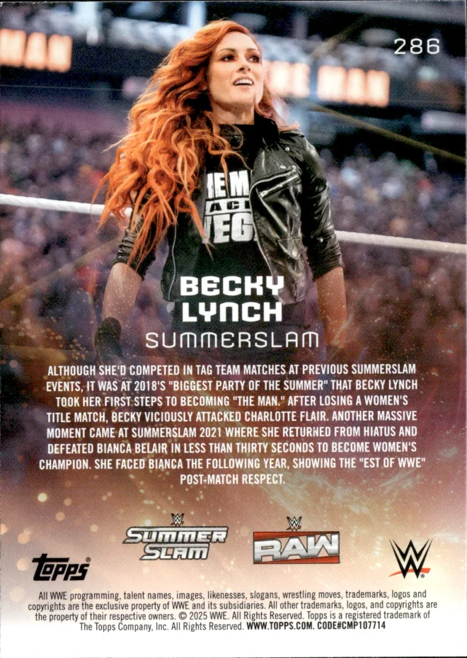 Becky Lynch card back