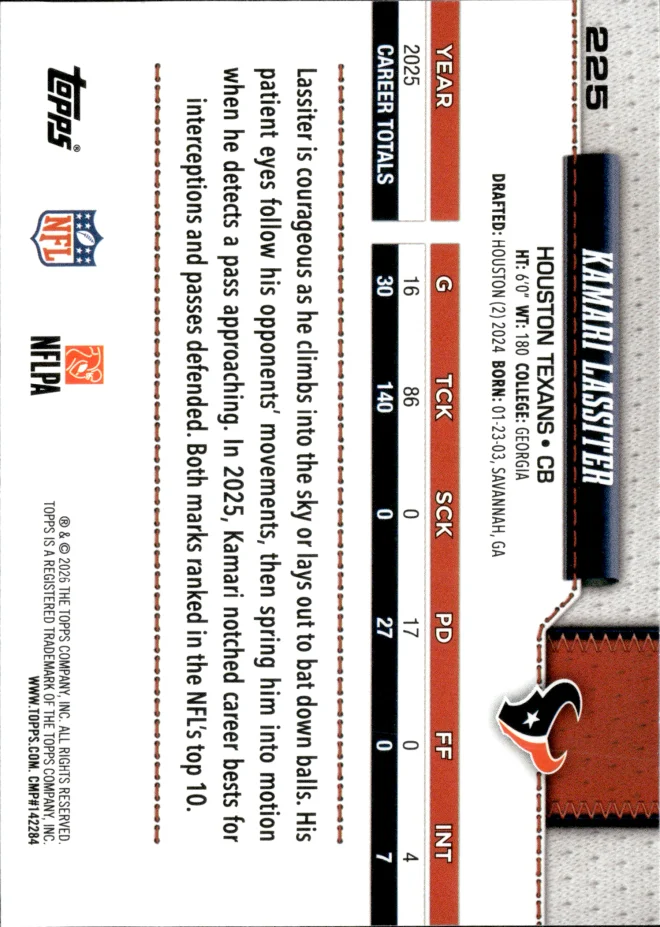 Kamari Lassiter card back