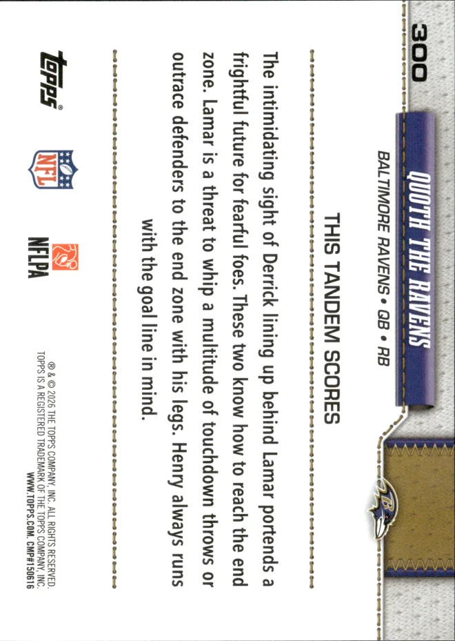 Quoth The Ravens card back