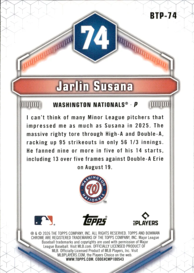Jarlin Susana card back