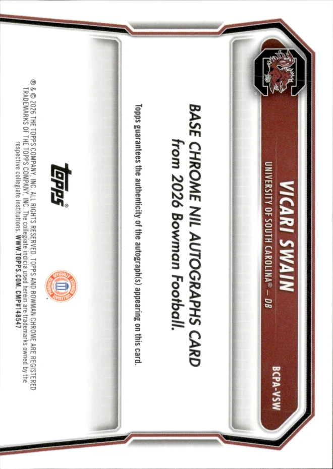 Vicari Swain card back