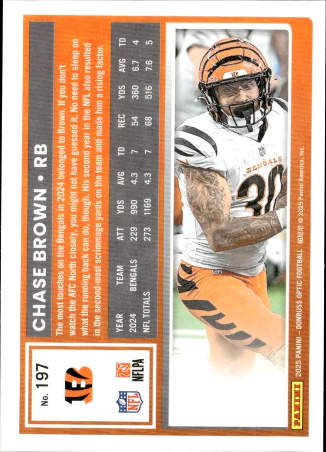 Chase Brown card back
