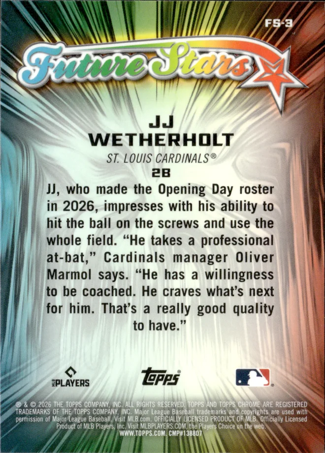 JJ Wetherholt card back