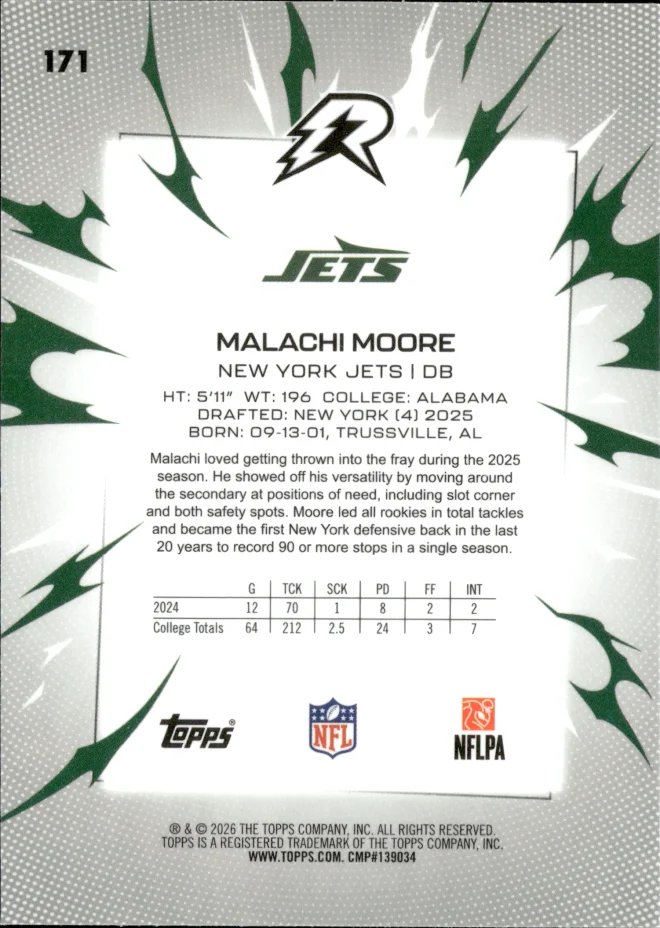 Malachi Moore card back