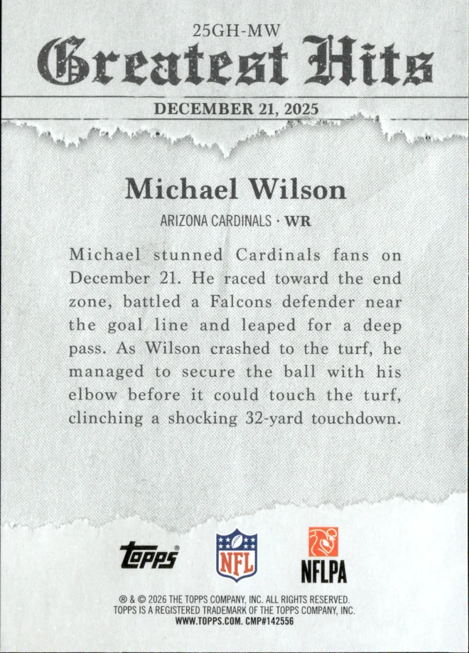 Michael Wilson card back