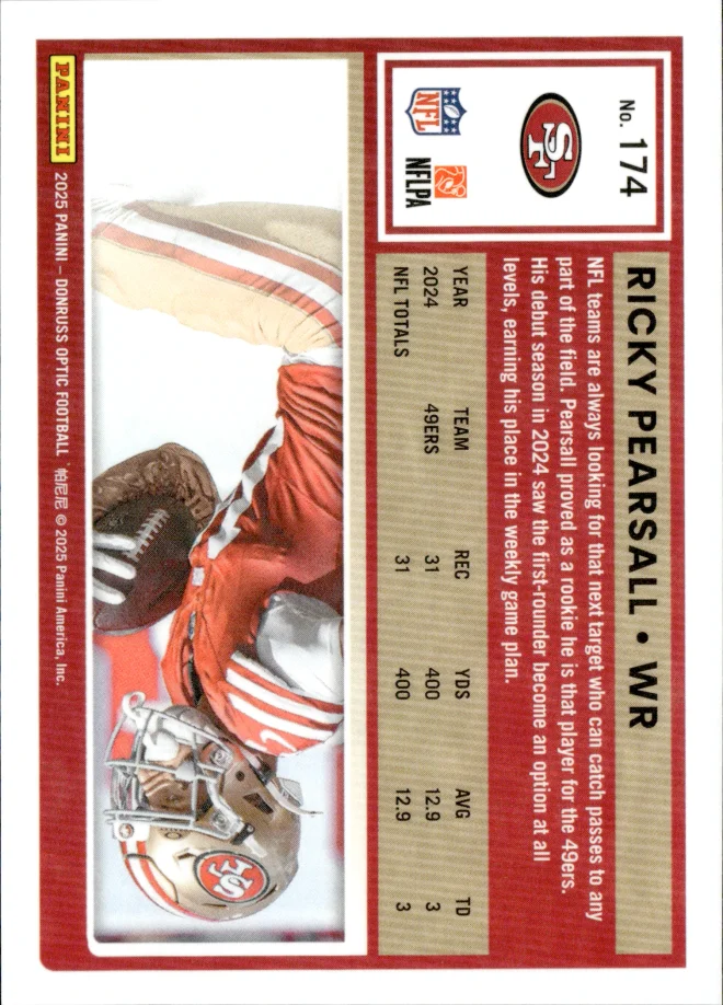 Ricky Pearsall card back