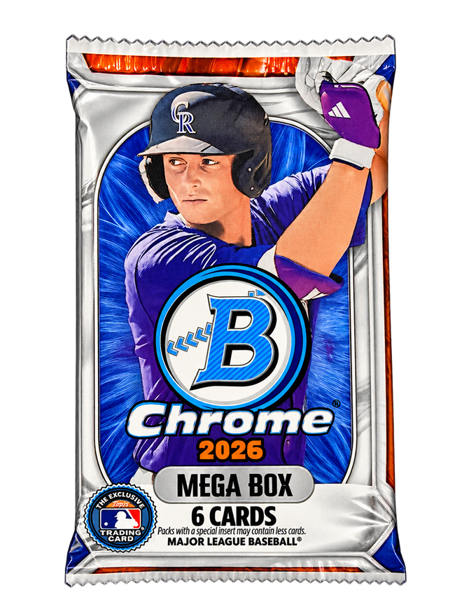 2026 Bowman Chrome Baseball Mega Box - Pack