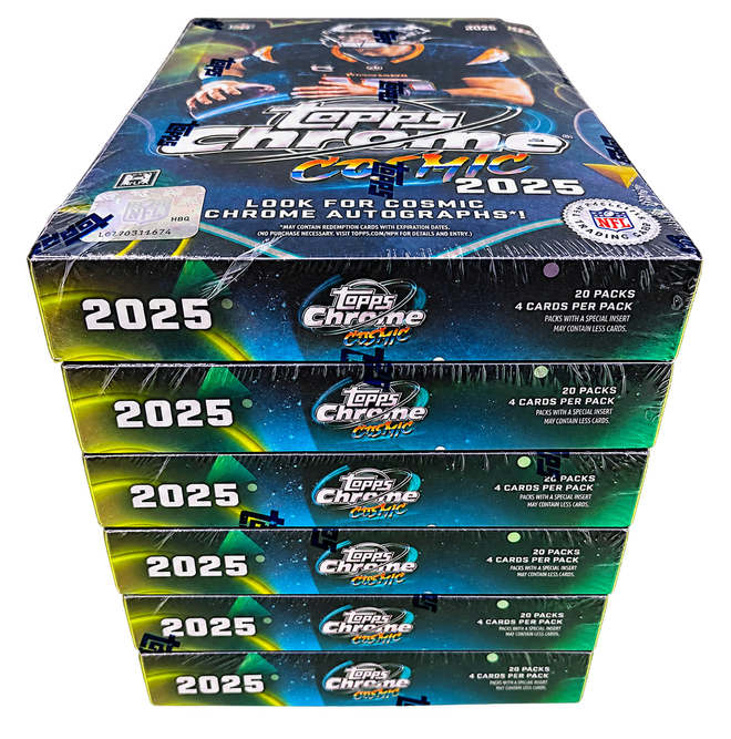 2025 Topps Cosmic Chrome Football Hobby 6 Box Team Break