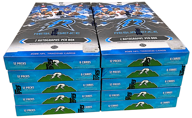 2025 Topps Resurgence Football Hobby 10 Box Team Break